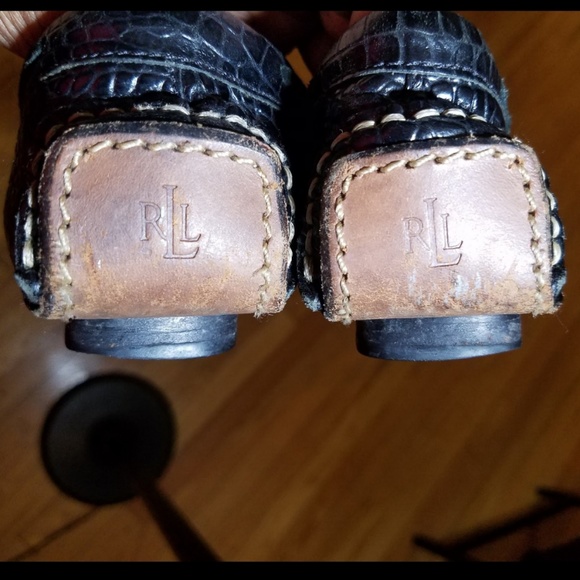 Black Ralph Lauren Loafers Size 6.5 - Picture 3 of 6